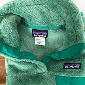 Patagonia Snap-T green Pullover fleece, size M